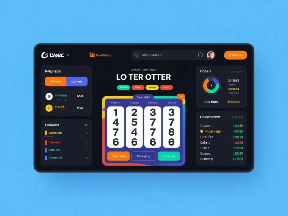 开奖与资讯数据看板示意图